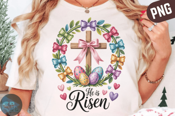 Download He is Risen Easter Christian PNG Cross - Premium Bundle