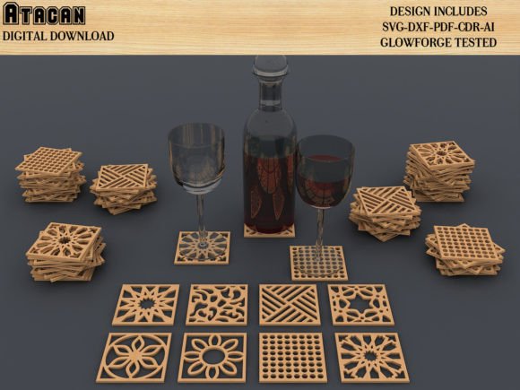 Download Coasters for Glowforge Svg Files Cricut - Cricut Collection
