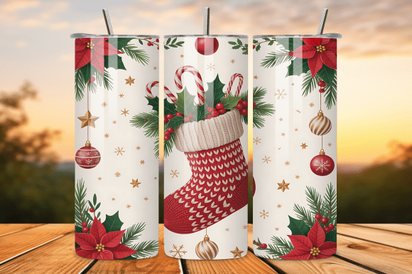 Download Red Christmas Stocking Ornament Tumbler - Stocking ornament Collection
