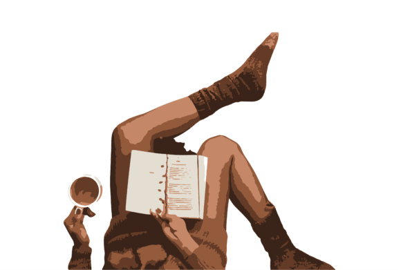 Download Hygge Rustic Christmas SVG, Girl Reading - Rustic christmas svg Collection