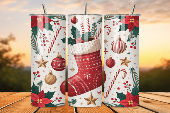 Download Red Christmas Stocking Ornament Tumbler - Stocking ornament Collection